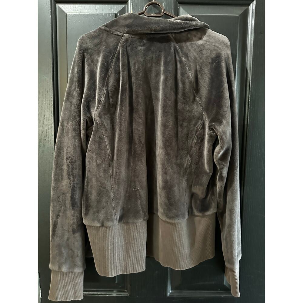 Athleta Women's Brown Cloud Fleece Full Zip Jacket Size XL - Picture 8 of 8